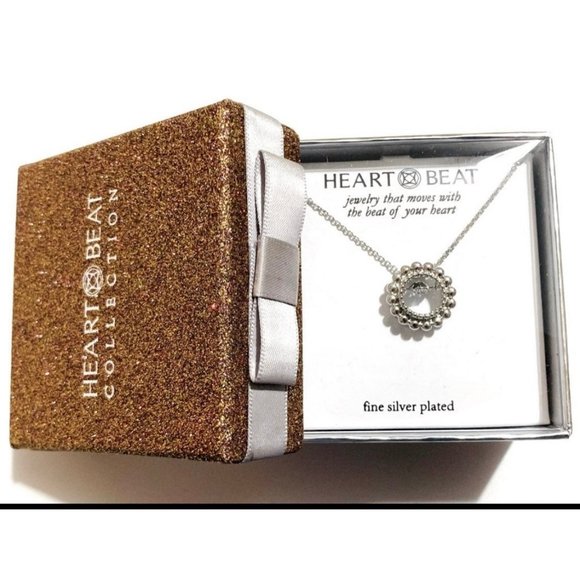 Crystal Heart Beat Necklace - Picture 1 of 4